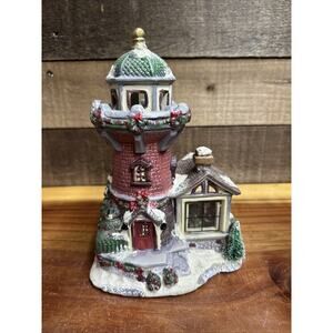 Victoria Falls Porcelain Lighted Lighthouse Collector Series On Box